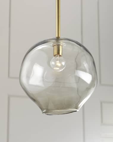 Regina Andrew Molten Large 1-Light Smoke Pendant