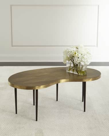 Arteriors Rein Brass Coffee Table