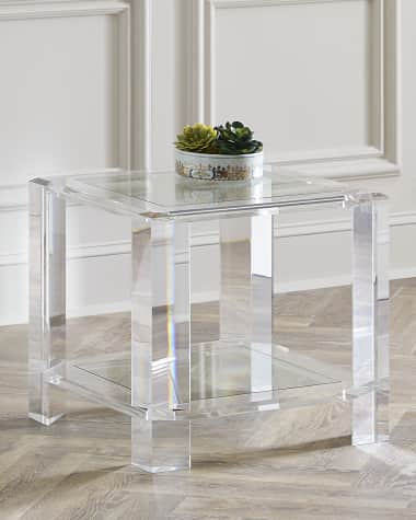 Interlude Home Langston Acrylic Side Table