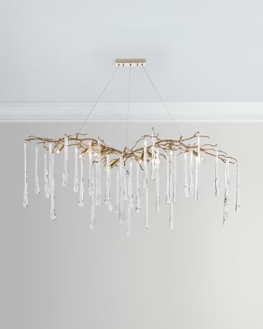 Possini Euro Aragon 23” Wide Gold 5-Light Cluster Chandelier