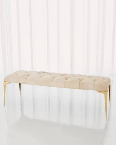 Global Views Paola Hairhide Bench