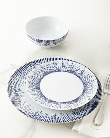Neiman Marcus 12-Piece Drizzle Dinnerware Set