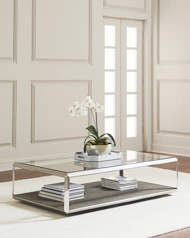 Four Hands Shagreen Shadow Box Coffee Table