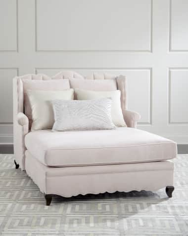 Haute House Bella Blush Tufted Back Chaise