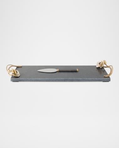 Michael Aram Anemone Small Cheese Board with Spreader