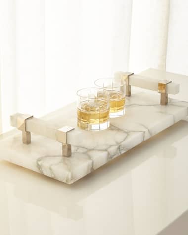 John-Richard Collection Alabaster Server