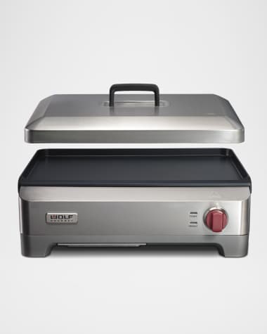 Wolf Gourmet Stainless Steel Electric Griddle with Vented Lid