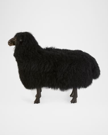 Interlude Home Maddox Sheepskin Bench