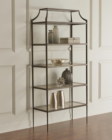 Global Views Mansard Metal Etagere