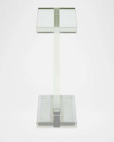 Lucite store martini table