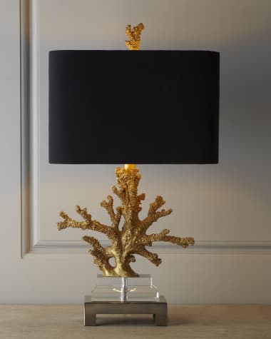 Couture Lamps "Gold Coral" Lamp