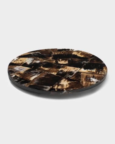 LADORADA Horn Veneer Revolving Tray