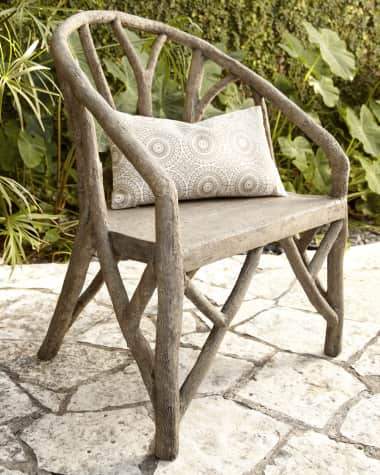 Neiman Marcus Artemis Faux-Bois Chair