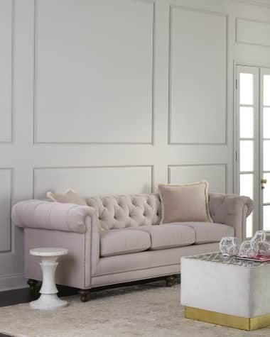 Massoud Thane Chesterfield Sofa, 94"