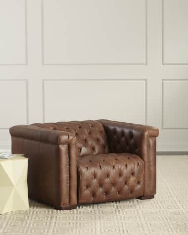Hooker Furniture Luca Tufted Leather Motion Chair