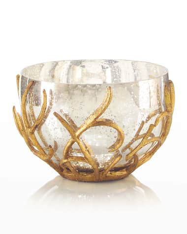 John-Richard Collection Gold Branch Encased Bowl
