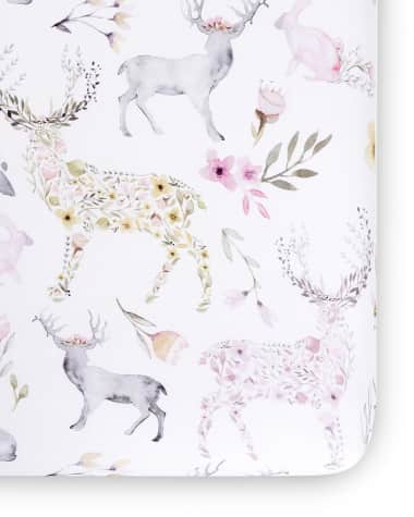 Oilo Studio Fawn Jersey Standard Crib Sheet