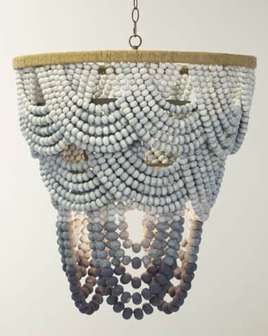 Regina Andrew Ombre Wood Bead Chandelier