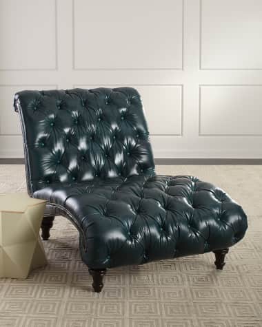 Massoud Charlotte Tufted Leather Chair