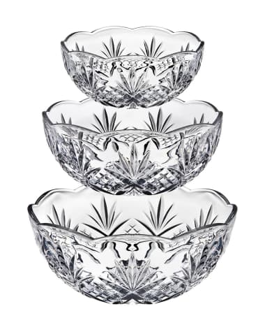 Godinger Dublin Bowls, Set of 3