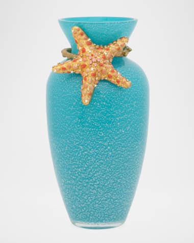 Jay Strongwater Oceana Coral Vase