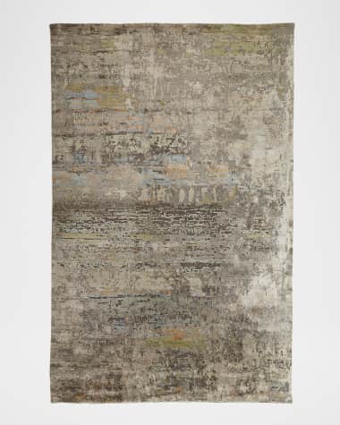 Josie Natori Lhasa Haze Hand-Knotted Rug, 3' x 10'