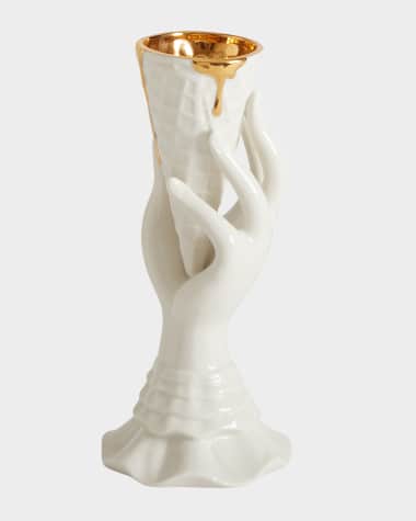 Jonathan Adler Gilded Muse I-Scream Vase