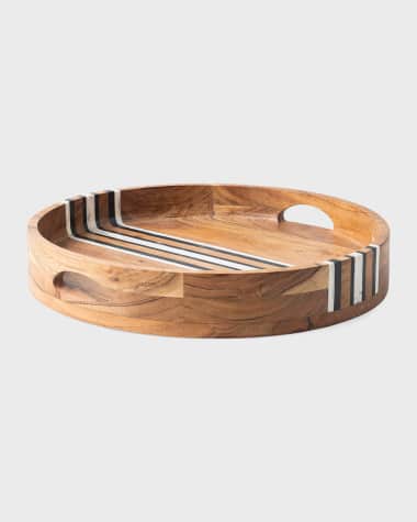 Juliska Stonewood Stripe 14" Round Tray
