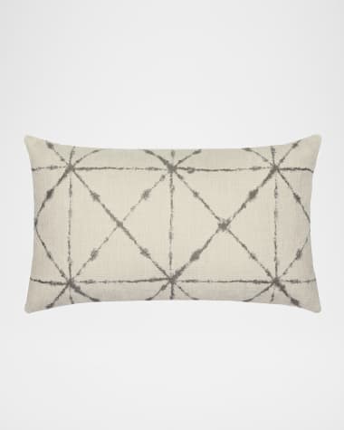 Elaine Smith Trilogy Lumbar Sunbrella Pillow, Taupe