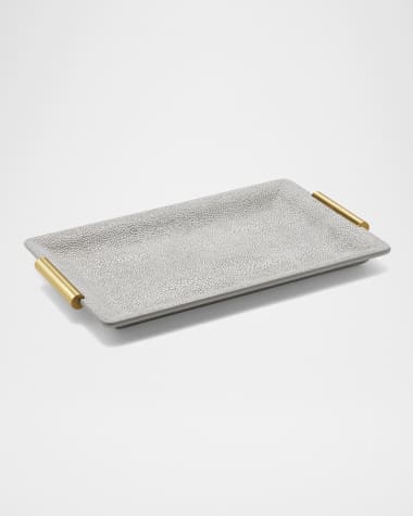 AERIN Faux Shagreen Small Vanity Tray