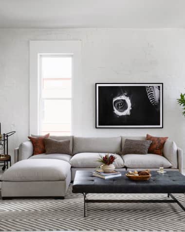 Four Hands Westwood 3-Piece Sectional Sofa with Ottoman