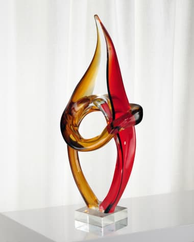 Dale Tiffany Copeland Decorative Art Glass Sculpture
