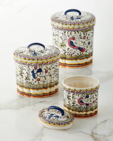 Neiman Marcus Pavoes Canisters, Set of 3