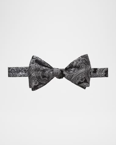 Eton Paisley Self-Tie Silk Bow Tie
