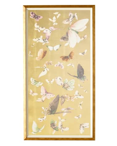 Wendover Art Group "Gilded Butterfly Flight I" Giclee Art