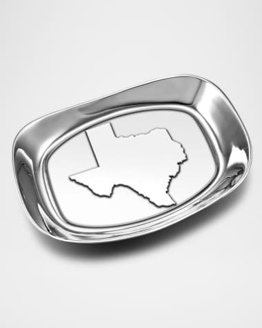 Wilton Armetale Outline of Texas Bread Tray