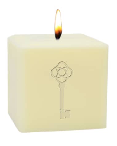 Carved Solutions 3" Eco-Luxury Antique Key Soy Candle