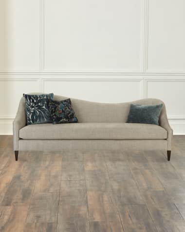 Massoud Raquel Left Facing Curved Sofa, 92"