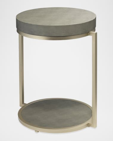Jamie Young Chester Faux Shagreen Side Table