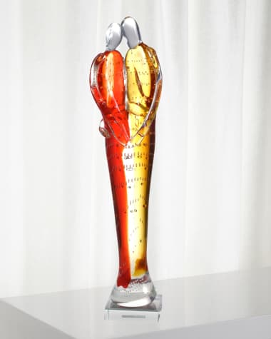 Dale Tiffany Couple Art Glass Figurine