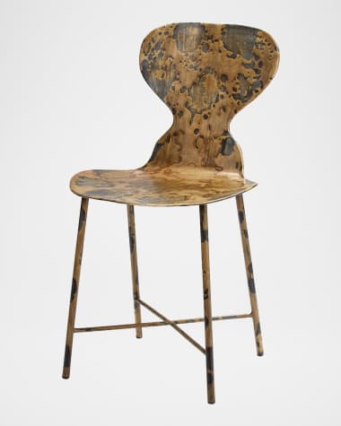 Jamie Young Mildred Acid Washed Metal Chair