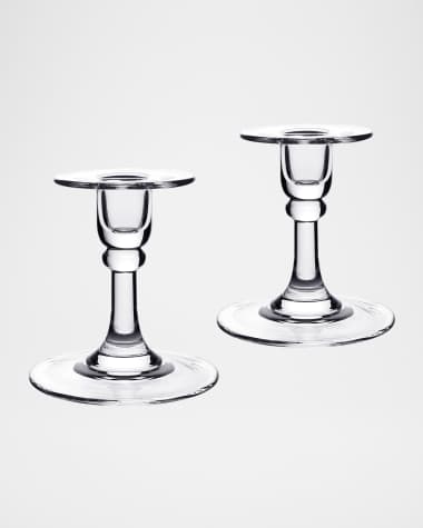 William Yeoward Crystal Classic Candlestick Holder Pair