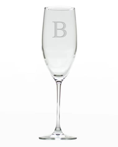 Carved Solutions Champagne Flutes, Set of 4