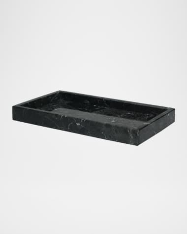 Marble Crafter Myrtus Collection Black Zebra Small Vanity Tray