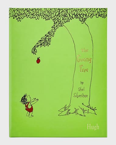 Graphic Image Personalized Leather Bound "The Giving Tree" Children's Book