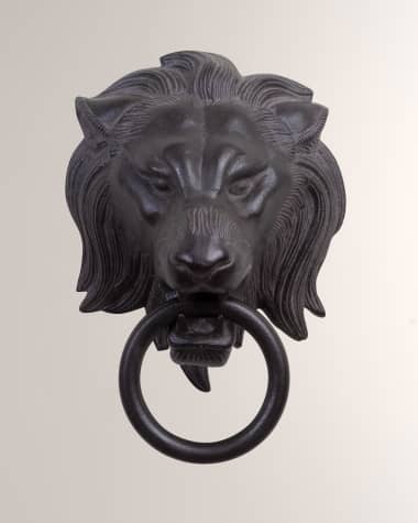 William D Scott Lion Head Door Knocker