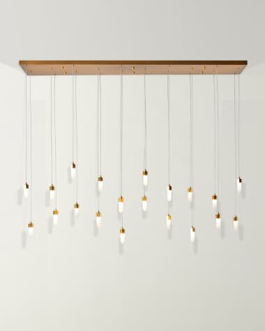 Ashley Childers for Global Views Leo 20 Drop Rectangle Chandelier