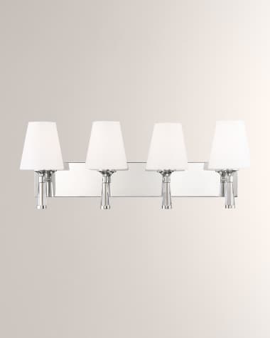 Crystorama Ramsey 4-Light Polished Nickel Wall Mount