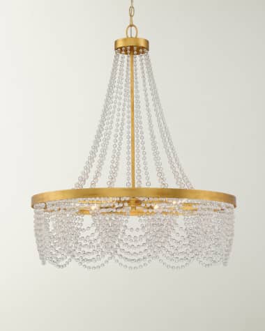 Crystorama Fiona 4-Light Antique Gold Chandelier