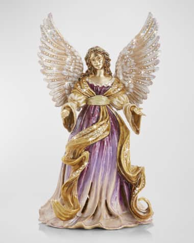 Jay Strongwater Renaissance Angel Musical Figurine